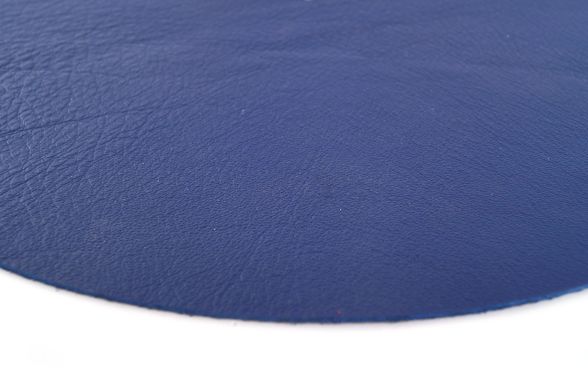 Acoustic Solid Plattenteller Auflage Leder blau