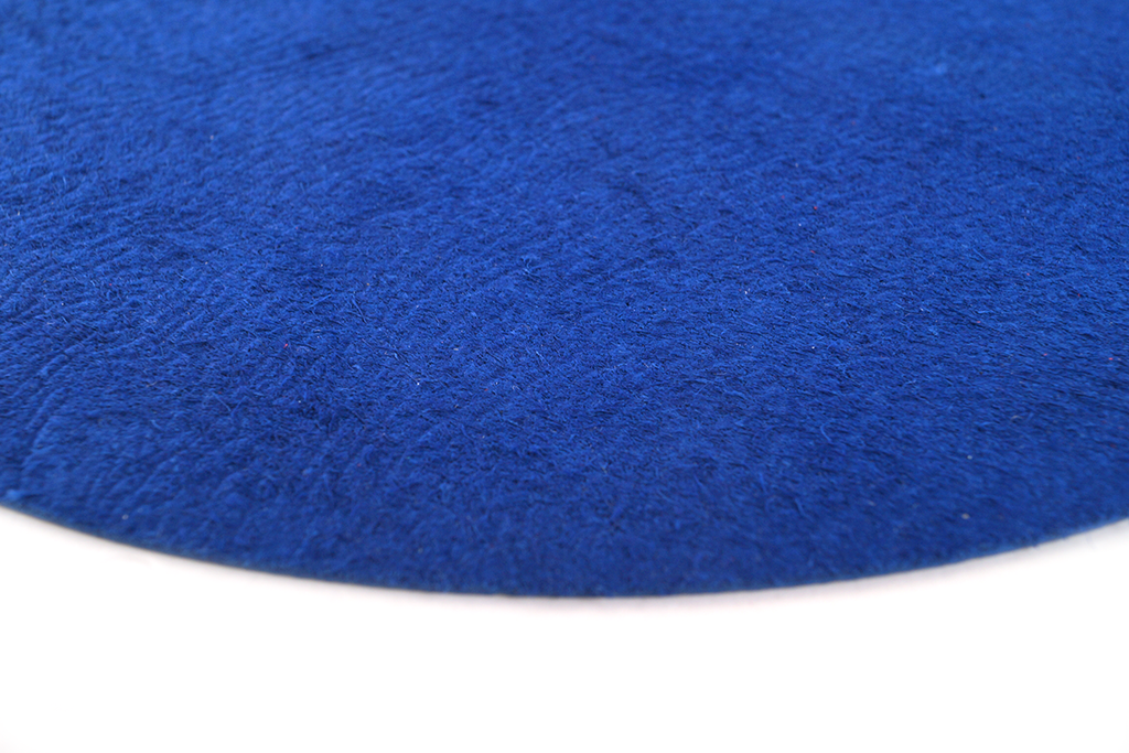 Acoustic Solid Plattenteller Auflage Leder blau