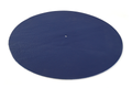 Acoustic Solid Plattenteller Auflage Leder blau