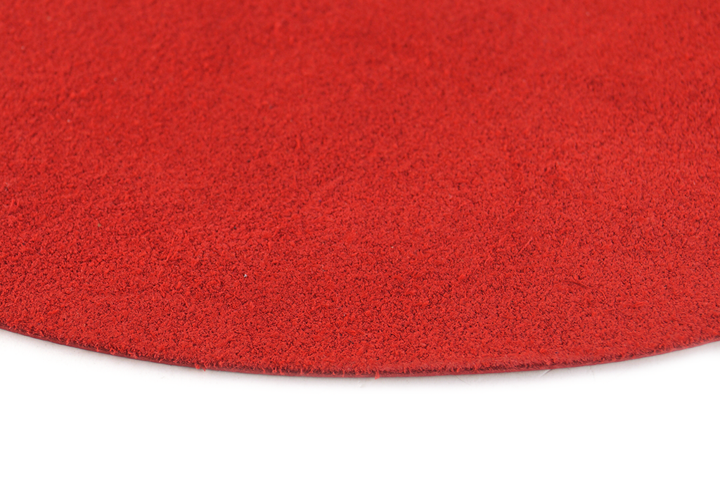 Acoustic Solid Plattenteller Auflage Leder rot