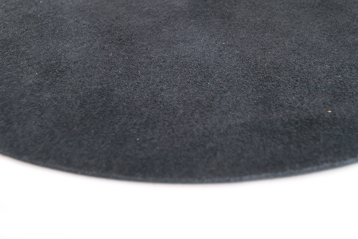 Acoustic Solid Plattenteller Auflage Leder schwarz